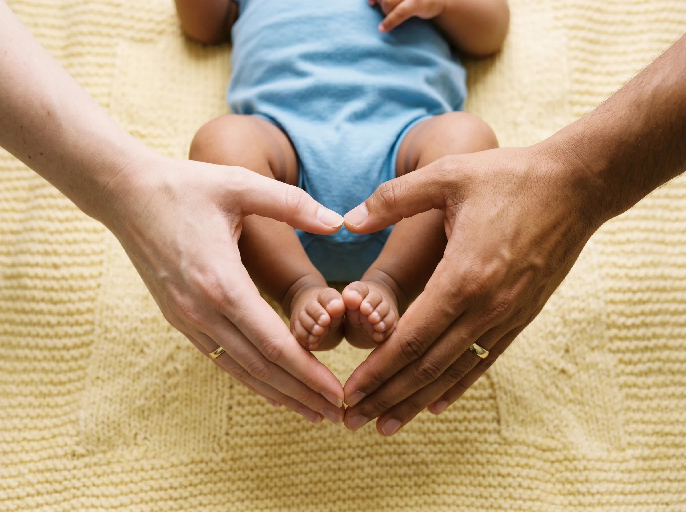 A warm moment in an adoptive family, made possible by donor support