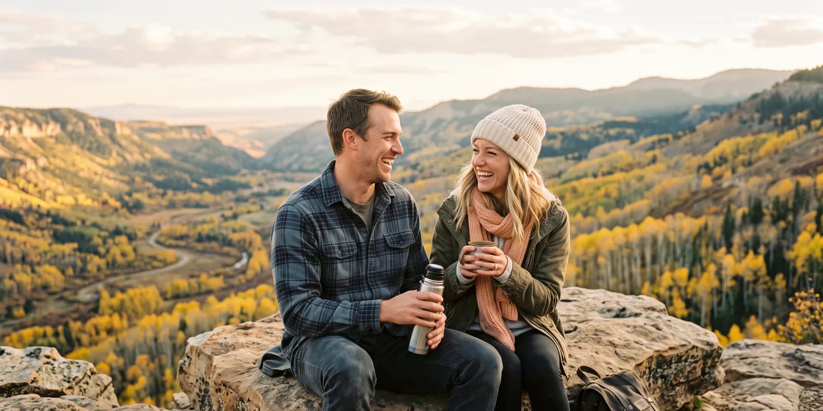 Adoptive family profiles show real life: weekends, pets, the places a family loves A hopeful adoptive couple hiking a Utah mountain trail with their dog, the kind of everyday photo found in a family profile