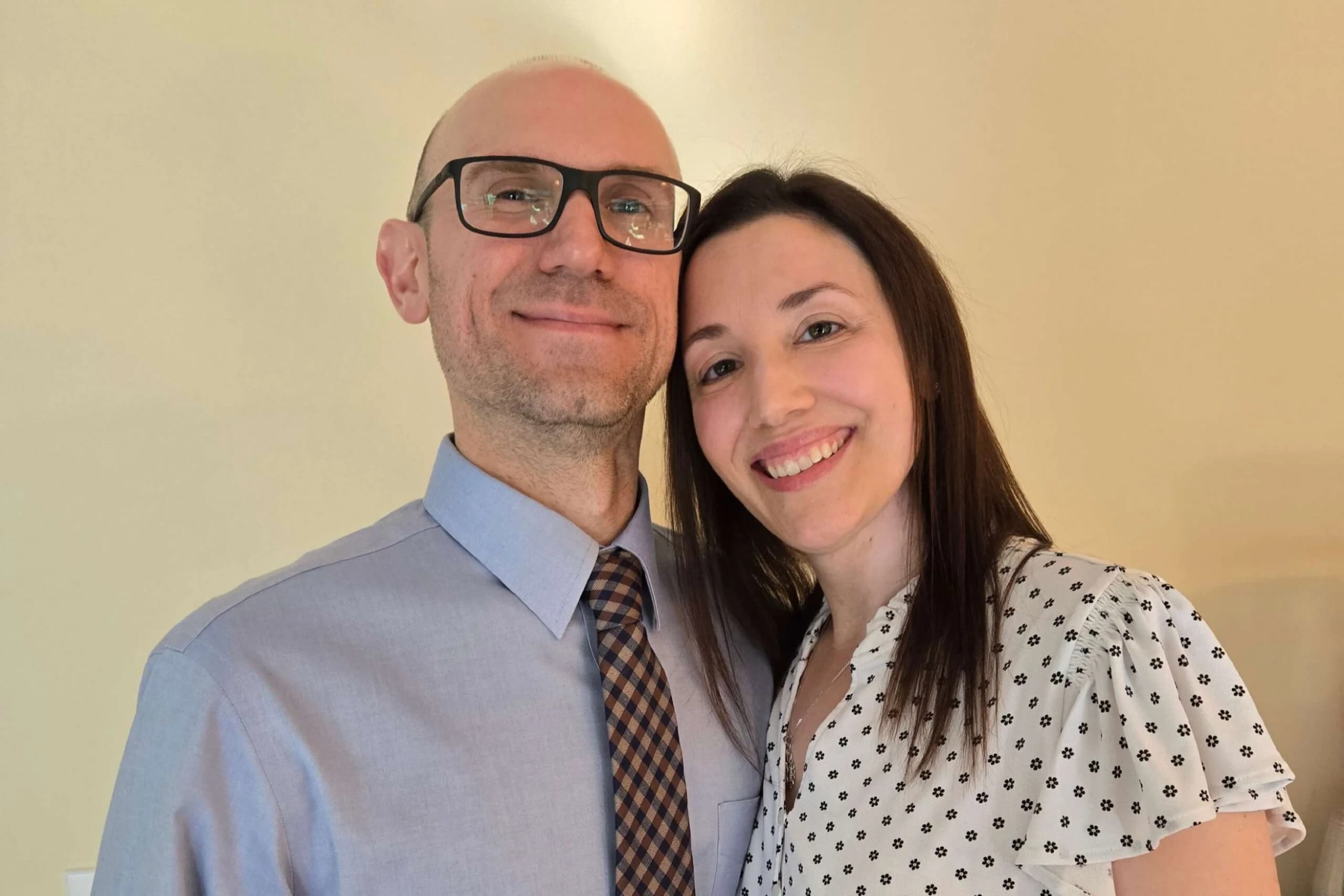 Daniel and Tricia, profile portrait