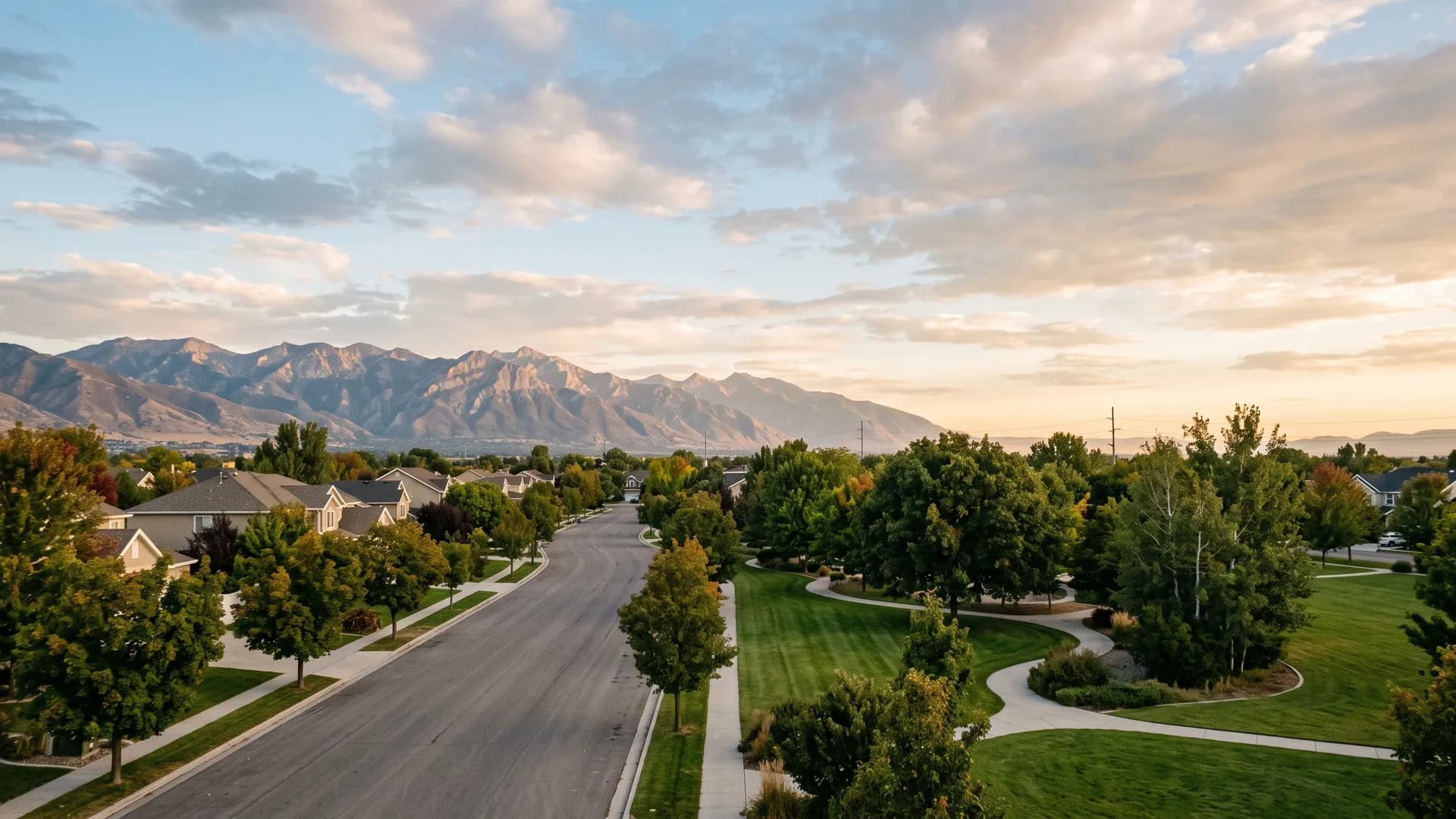 West Valley City, Utah with the Oquirrh mountains on the horizon, served by our adoption agency